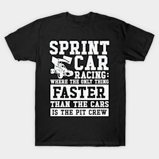 Sprint Car Dirt Track Racing T-Shirt